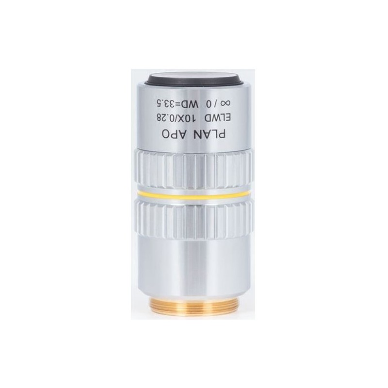 เลนส์วัตถุ Motic Plan apochromatic PA ELWD 10X/0.280 (ระยะทำงาน 33.5mm) การแก้ไขความยาวโฟกัสร่วม (67683)