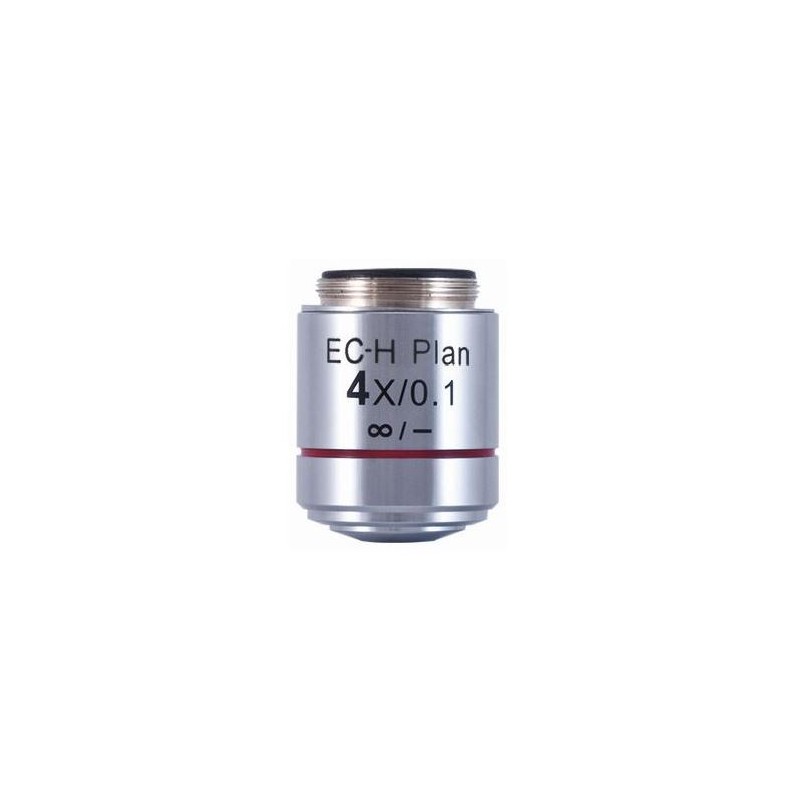 Motic Objective EC-H PL, CCIS, 평면, 아크로, 4x/0.1, w.d. 15.9mm (BA-410 Elite) (57137)