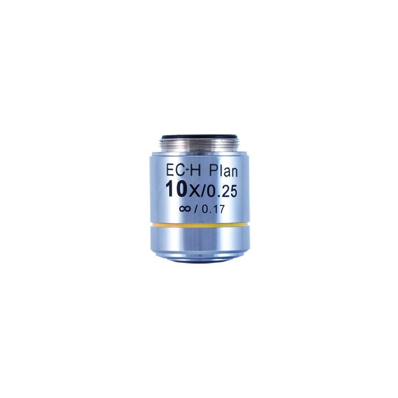 Motic CCIS 평면 색수차 보정 EC-H PL 10X / 0.25 (작동 거리 17.4mm) 현미경 대물렌즈 (45908)