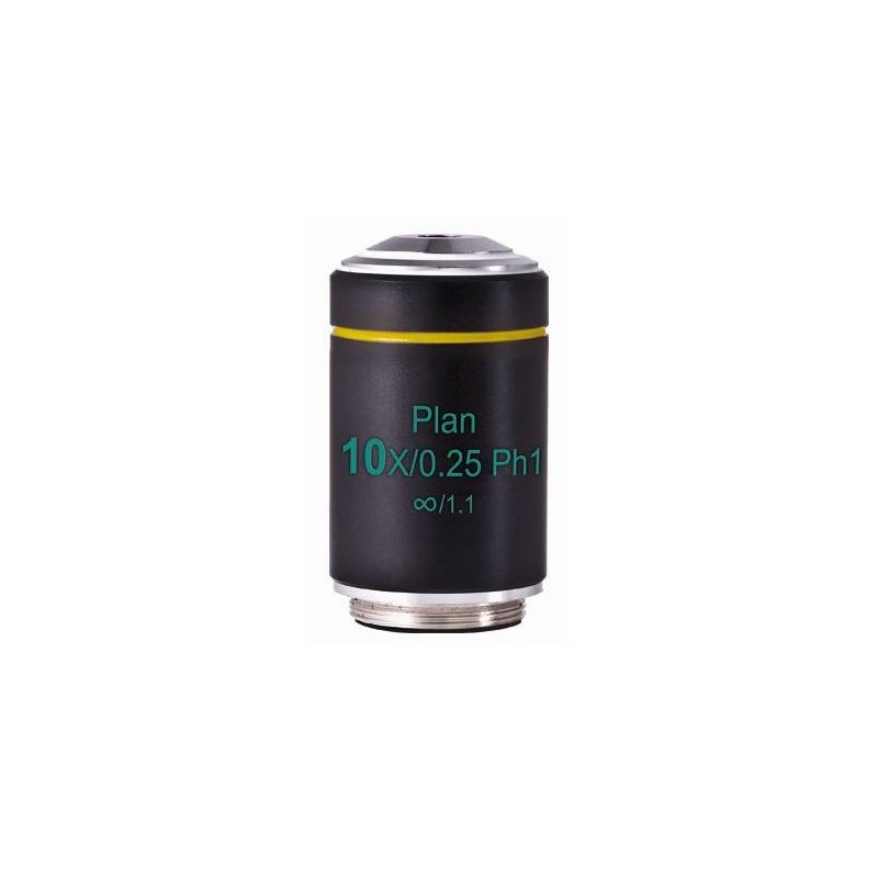Motic Objective PL Ph, CCIS, 평면, 아크로, 위상, 10x/0.25, w.d. 4.1mm, Ph1 (AE2000) (57143)
