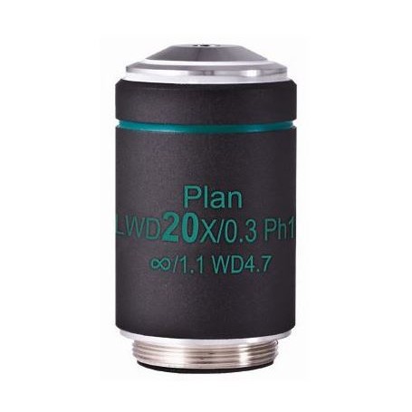मोटिक ऑब्जेक्टिव WD PL Ph CCIS, योजना, अक्रो, फेज, 20x/0.3 w.d. 4.7mm, Ph1 (AE2000) (57144)