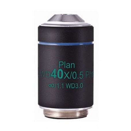 मोटिक ऑब्जेक्टिव LWD PL Ph, CCIS, प्लान, अक्रोमैट, फेज़, 40x/0.5, w.d.3.0mm, Ph1 (AE2000) (57145)