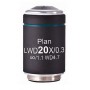 Objectif de microscope Motic LWD PL, CCIS, plan, achro, 20X/0.3, w.d. 4.7mm (pour AE2000) (57148)