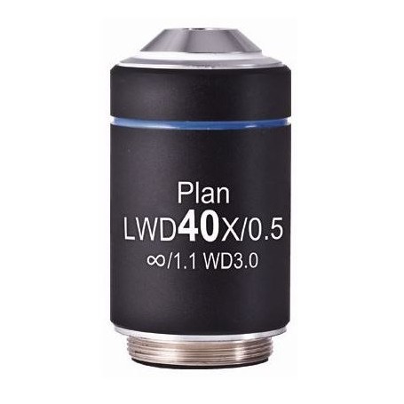 Обектив Motic LWD PL, CCIS, план, ахроматичен, 40x/0.5, w.d.3.0mm (AE2000) (57149)