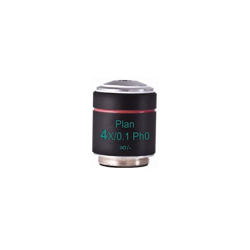 मोटिक ऑब्जेक्टिव PL Ph, CCIS, प्लान, अक्रो फेज़ 4x/0.10, w.d.12.6mm Ph0 (AE2000) (57151)