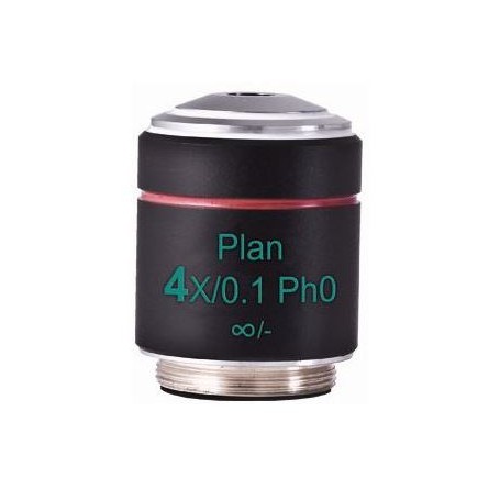 मोटिक ऑब्जेक्टिव PL Ph, CCIS, प्लान, अक्रो फेज़ 4x/0.10, w.d.12.6mm Ph0 (AE2000) (57151)