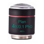 Motic 物镜 PL Ph, CCIS, 平场, 消色差相衬 4x/0.10, w.d.12.6mm Ph0 (AE2000) (57151)