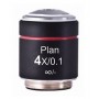 Objectif de microscope Motic PL, CCIS, plan, achromatique 4X /0.10 w.d. 12.6mm (AE2000) (57152)