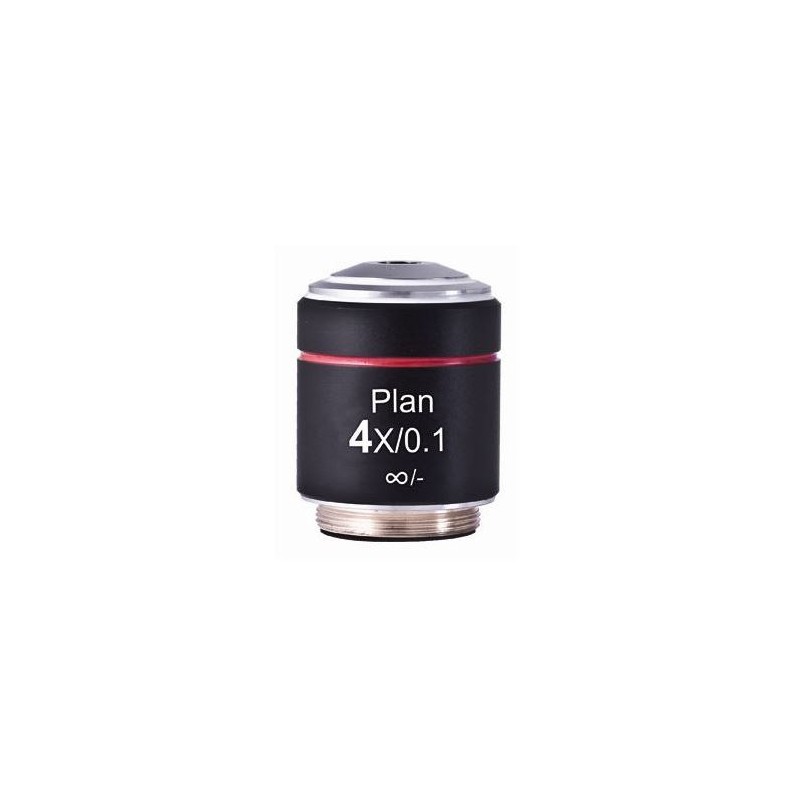 मोटिक PL, CCIS, प्लान, अक्रोमैट 4X /0.10 w.d. 12.6mm माइक्रोस्कोप ऑब्जेक्टिव (AE2000) (57152)