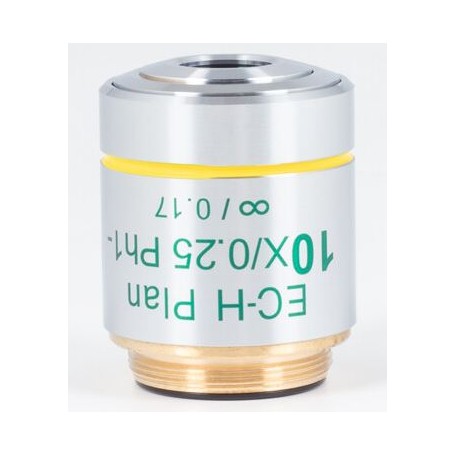 মোটিক অবজেক্টিভ 10X / 0.25, wd 17.4mm, CCIS, EC-H PLPH, ই-প্ল্যান, নেগেটিভ ফেজ, ইনফিনিটি, S (BA410E, BA310) (53588)