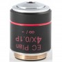 Motic 対物レンズ EC PL P、CCIS、プラン、アクロ、（無ひずみ）、4x/0.10、w.d.15.9mm（BA-310 POL）（57155）