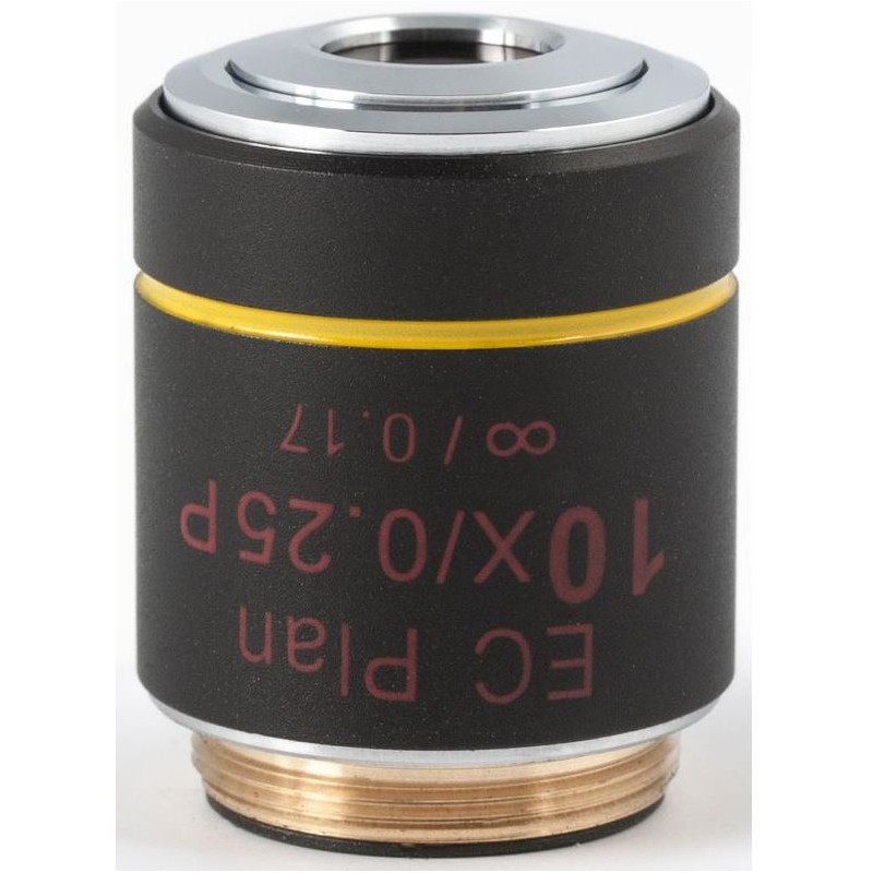 Motic Objective EC PL P, CCIS, 평면 아크로, (무변형), 10x/0.25, w.d.17.4mm (BA-310 POL) (57156)