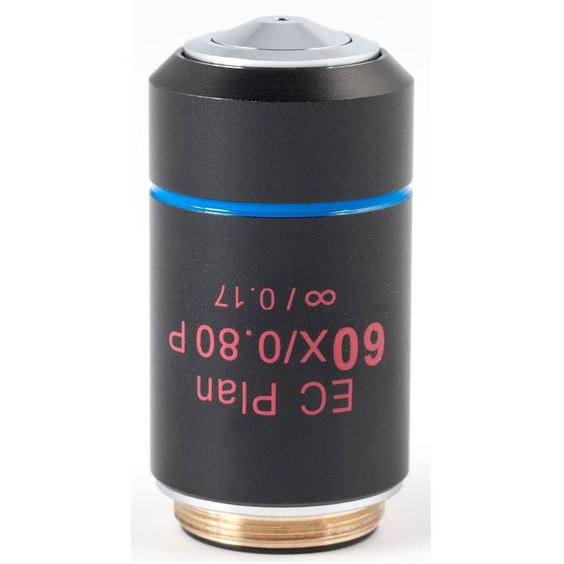עדשה אובייקטיבית של Motic EC PL P, CCIS, תכנון, אכרומטית, (ללא מאמץ) 60x/0.80, S, w.d. 0.35mm (BA-310 POL) (57159)