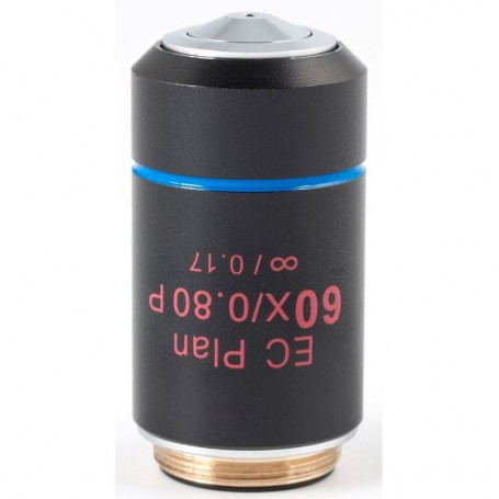मोटिक ऑब्जेक्टिव EC PL P, CCIS, प्लान, अक्रो, (तनाव-मुक्त) 60x/0.80, S, w.d. 0.35mm (BA-310 POL) (57159)