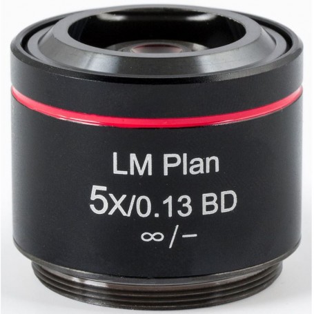 मोटिक ऑब्जेक्टिव LM BD PL, CCIS, LM प्लान, अक्रो, BD 5x/0.13, w.d.17.3mm (AE2000 MET) (57160)