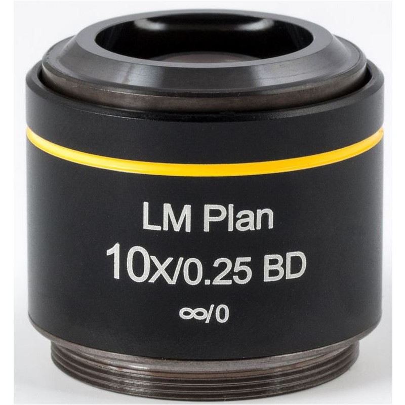 Motic Objective LM BD PL, CCIS, LM, 평면, 아크로, BD 10x/0.25, w.d.16.3mm (AE2000 MET) (57161)