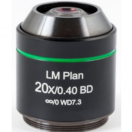 मोटिक ऑब्जेक्टिव LM BD PL, CCIS, LM, प्लान, अक्रो, BD 20x/0.4 w.d.7.3mm (AE2000 MET) (57162)