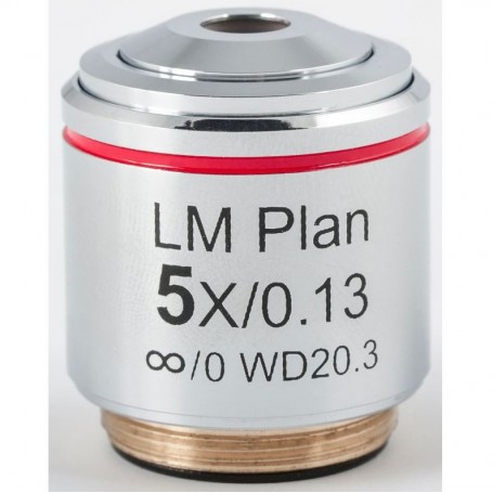 मोटिक ऑब्जेक्टिव LM PL, CCIS, LM, प्लान, अक्रो, 5x/0.13, w.d. 20.3mm (AE2000 MET) (57164)