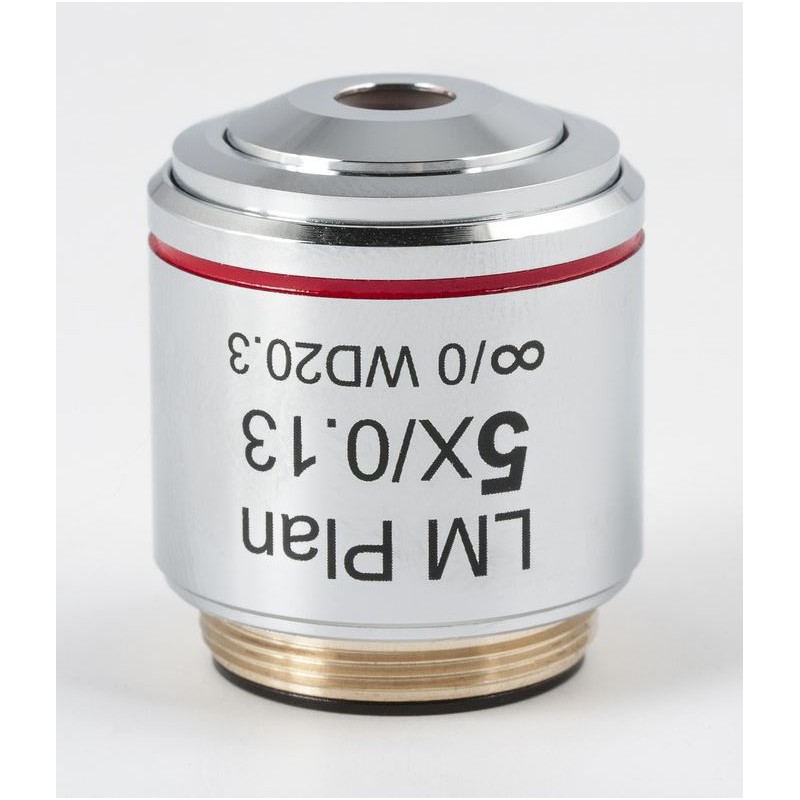 Motic Objective CCIS LM Plan 아크로매틱 대물렌즈 LM PL 5X/0.13 (작동 거리 20.3mm) (48417)