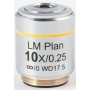 Motic-objektiivi LM PL, CCIS, LM, plan, achro, 10X/0.3, w.d.17.5mm (AE2000 MET) (57165)
