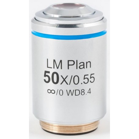 मोटिक ऑब्जेक्टिव LM PL, CCIS, LM, प्लान, अक्रो, 50x/0.55, w.d.8.4mm (AE2000 MET) (57167)