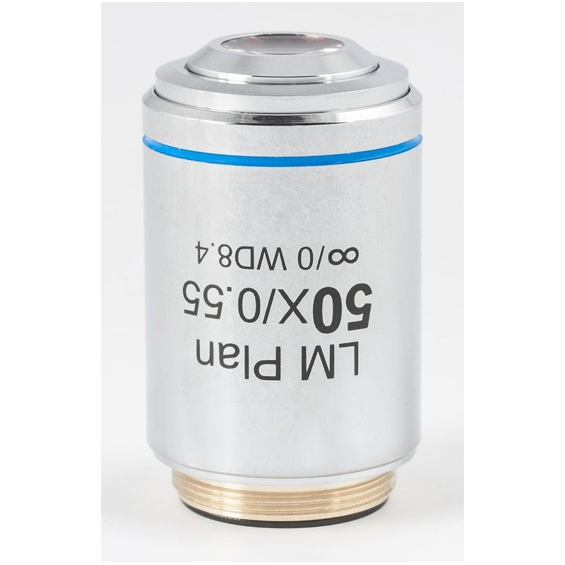 Αντικειμενικός φακός Motic, CCIS αχρωματικός. LM PL 50x/0.55 (AA 8.4mm) (48420)