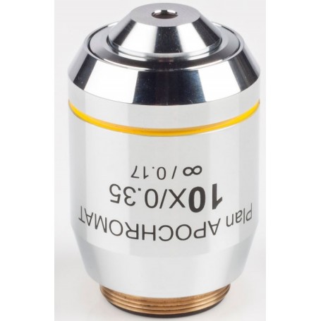 Lensa Objektif Motic 10X / 0.35, wd 4.2mm, CCIS, PL APO, plan, apokromatik, infinity, (BA410E) (53591)