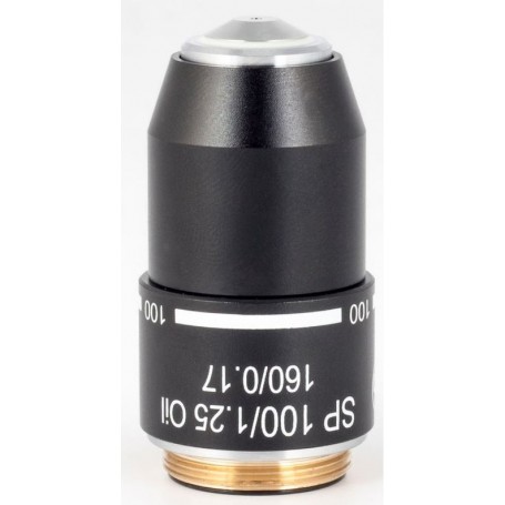 मोटिक ऑब्जेक्टिव एसपी सेमीप्लान अक्रो, 100X/1.25, एस, ऑयल w.d 0.14mm (रेडलाइन200) (57172)