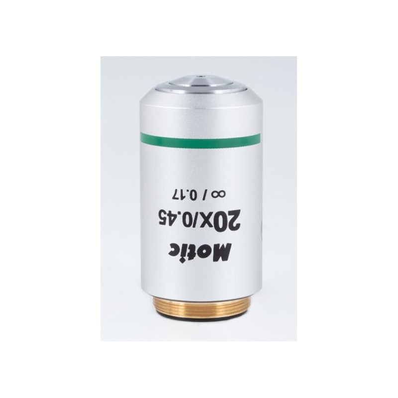 עדשה אובייקטיבית של Motic EC PL, CCIS, תכנון, אכרומטית, UC 20x/0.45 w.d. 0.8mm (Panthera) (69509)