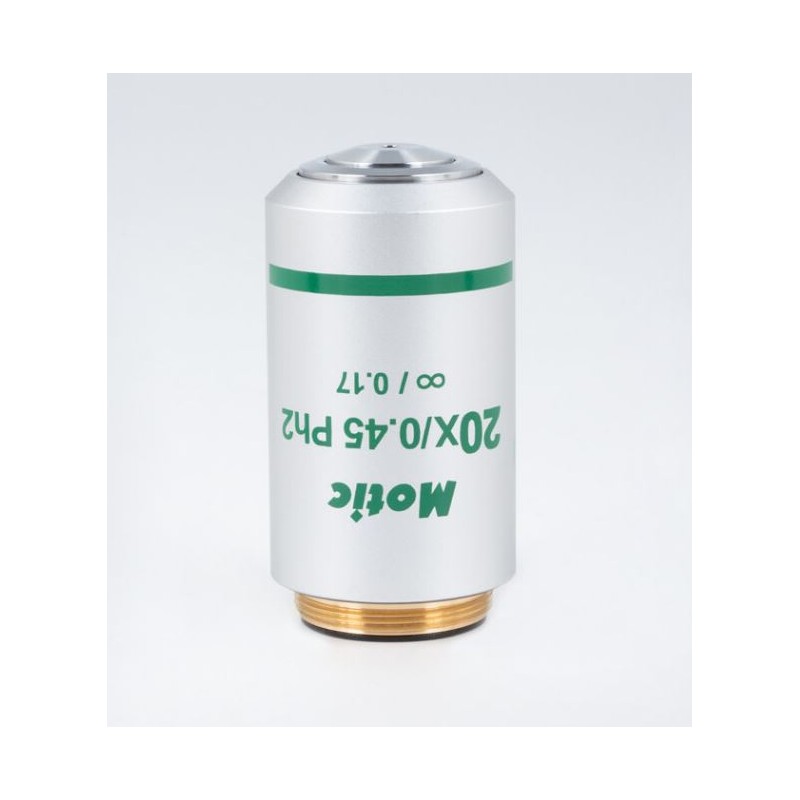 Motic 대물렌즈 20X / 0.45, 작업 거리 0.8mm, CCIS, UC 플랜, 양성 위상 Ph2, 무한대 (75949)