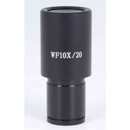 मोटिक माइक्रोमीटर आईपीस WF10X/20mm, 10mm /100, क्रॉसहेयर (B3_PL) (73979)