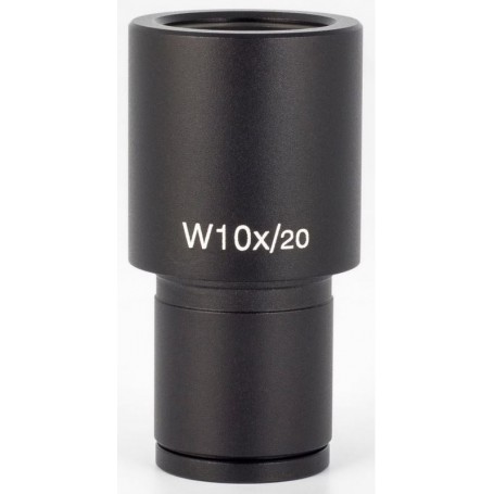 मोटिक माइक्रोमीटर आईपीस WF10X/20mm, 10mm /100, क्रॉसहेयर (रेडलाइन200) (57256)