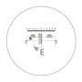 Motic WF10X/23mm, diamond proportion analyzer micrometer eyepiece (57394)