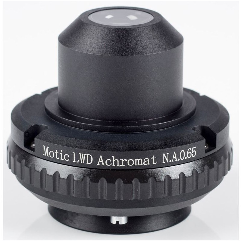 Motic Condenser, N.A. 0.65, wd 10.8mm, LWD, achromatic, iris diaphragm (BA410E, BA310 microscopes) (53607)