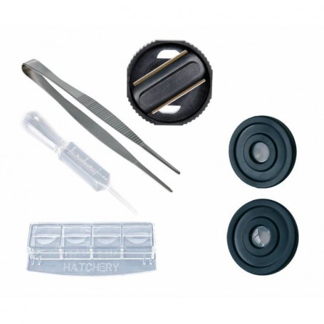Conjunto de microscópio USB National Geographic, 40X-1024X (incluindo estojo) (52342)