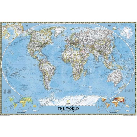 国家地理经典世界政治地图，巨型格式英文版 (4212)