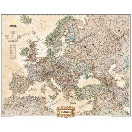 国家地理 3部分欧洲古董地图 英文 (24941)