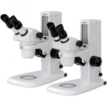 니콘 스테레오 줌 현미경 SMZ445, 쌍안경, 0.8x-3.5x, 45°, FN21, W.D.100mm, 투과광, LED (65644)