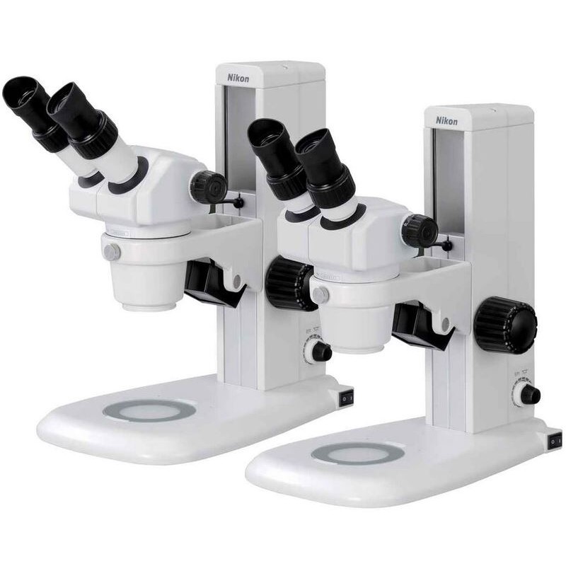 निकॉन स्टीरियो ज़ूम माइक्रोस्कोप SMZ460, बिनो, 0.7x-3x, 45°, FN21, W.D.100mm, प्रसारित प्रकाश, एलईडी (65660)