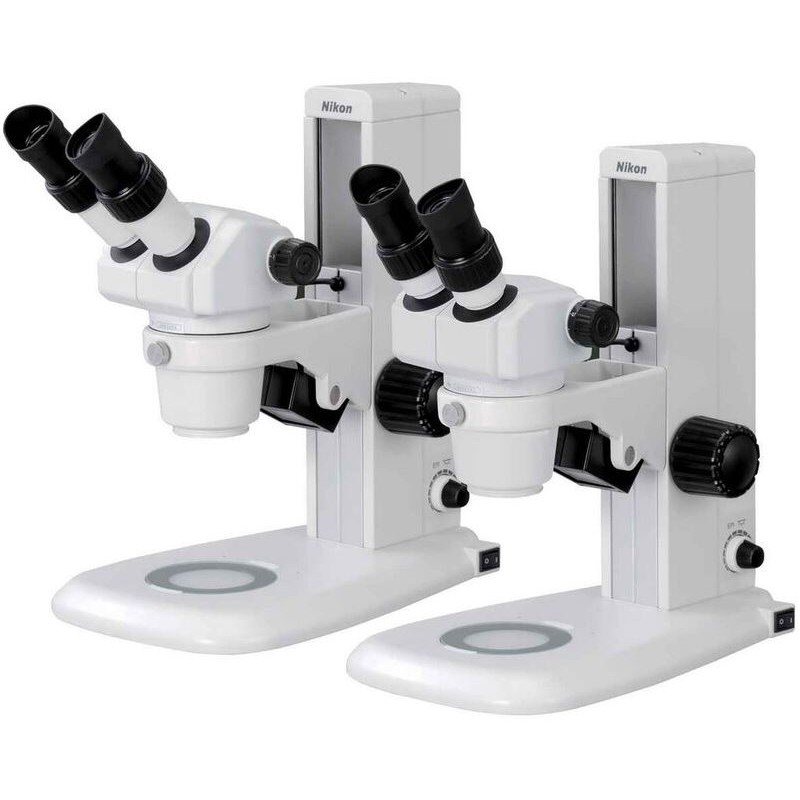 ميكروسكوب نايكون ستيريو زووم SMZ460، ثنائي العينين، 0.7x-3x، 60°، FN21، W.D.100mm، حامل بذراع واحد (65659)