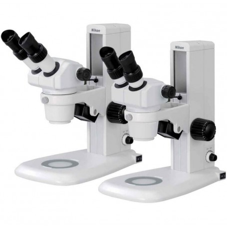 निकॉन स्टीरियो ज़ूम माइक्रोस्कोप SMZ460, बाइनो, 0.7x-3x, 60°, FN21, W.D.100mm, सिंगल-आर्म स्टैंड (65659)