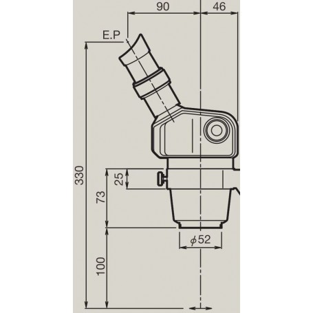 גוף זום סטריאו של ניקון SMZ-460, בינוקולרי, 0.7x-3x, 60° (61946)