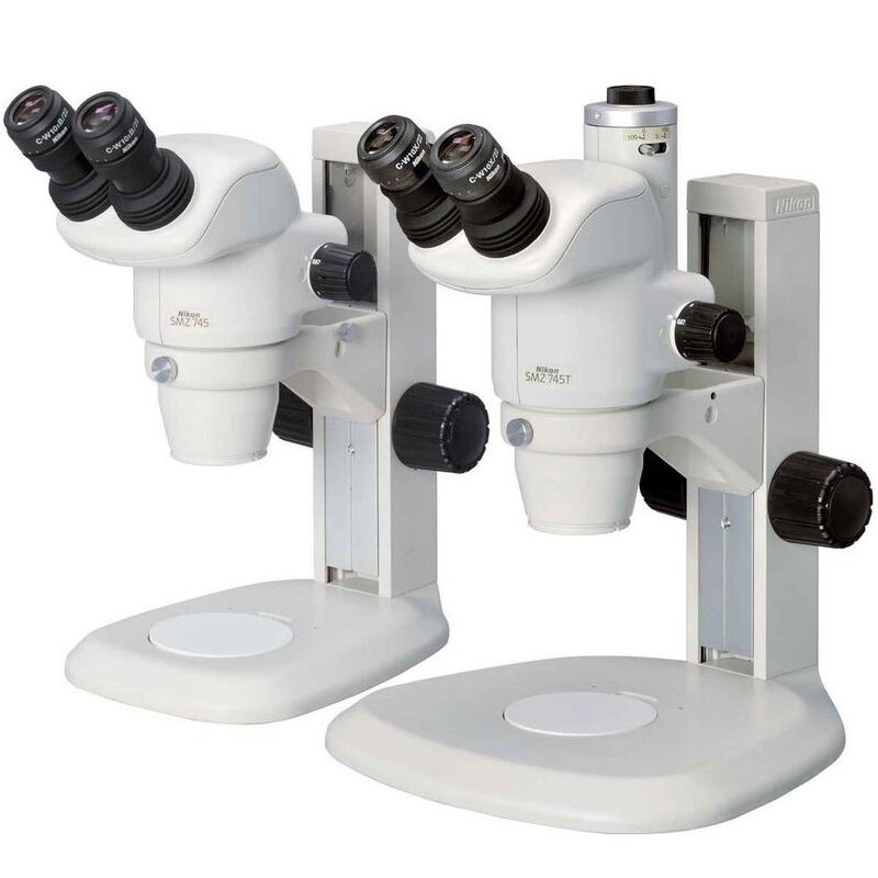 میکروسکوپ استریو زوم نیکون SMZ745T، سه‌چشمی، 0.67x-5x، 45°، FN22، W.D.115mm، نور فرودی و عبوری، LED (65680)