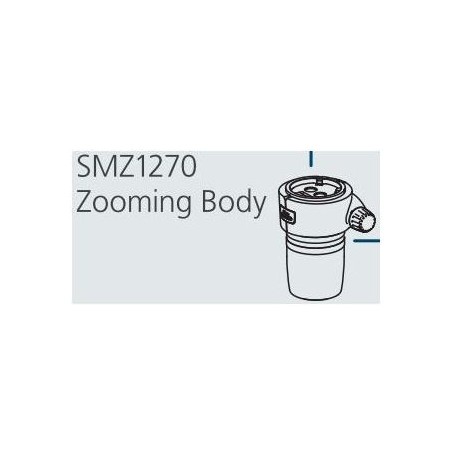 निकॉन SMZ-1270 स्टीरियो ज़ूम हेड, बाइनो, 6.3-80x, क्लिक स्टॉप, अनुपात 12.7:1, 64 मिमी, 20°, WD 70 मिमी (65447)