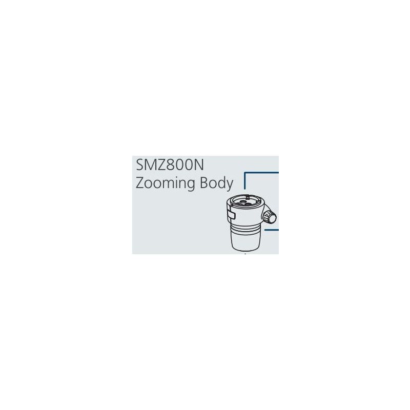 尼康 SMZ-800N 立体变焦头，双目，10-80倍，点击停止，8:1 比率，64 mm，20°，工作距离 78 mm (65446)