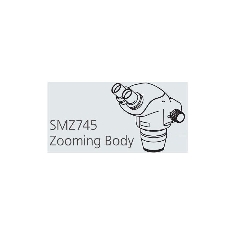 Никон SMZ745 Стерео Зум Голова, бинокуляр, 6.7-50x, соотношение 7.5:1, 52-75 мм, 45°, WD 115 мм (65412)