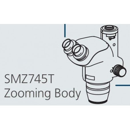 निकॉन SMZ745T स्टीरियो ज़ूम हेड, ट्रिनो, 6.7-50x, अनुपात 7.5:1, 52-75 मिमी, 45°, WD 115 मिमी (65413)