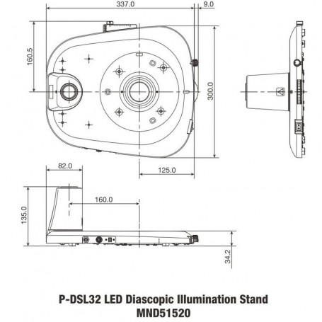 নিকন স্ট্যান্ড কলাম P-DSL32 LED প্লেইন বেস ট্রান্সমিটেড লাইটের জন্য পিলার সহ (৬৫৪৭৭)