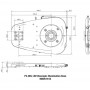 Nikon เสาคอลัมน์ P2-DBL LED ฐานเรียบสำหรับแสงส่องผ่าน (65476)