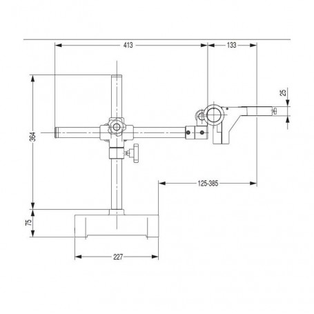 سه‌پایه آویزان نیکون G-US2، 1-بازو، نصب پایه یا سر (61956)
